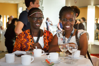 Participants enjoying coffee break